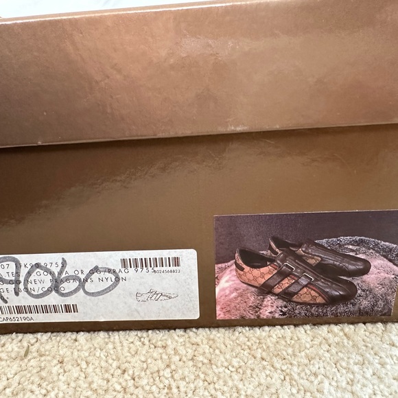 Gucci Vintage Sneakers Chaussures 10.5G - Picture 3 of 5